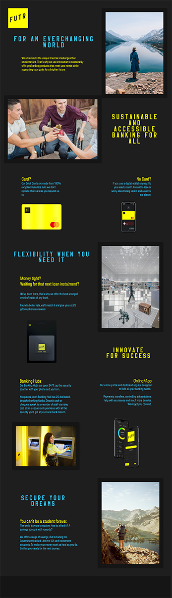 An image of my final landing page design